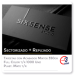 Tarjetas - Sectorizado+Repujado