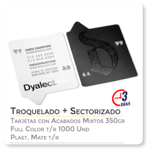 Tarjetas - Troquelado+Sectorizado