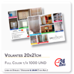 Volantes 20x21 cm