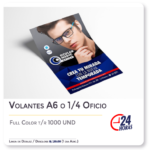 Volantes A6 o 1/4 Oficio