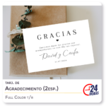 Tarjetas - Agradecimiento