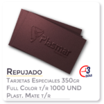 Tarjetas - Repujado